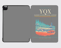 Thumbnail for Gander International Airport (YQX) design on gray ipad tablet case
