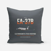 Thumbnail for EA-37B Compass Call design on gray pillow