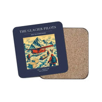 Thumbnail for The Glacier Pilots - Designed Coasters design on navy blue 1-piece