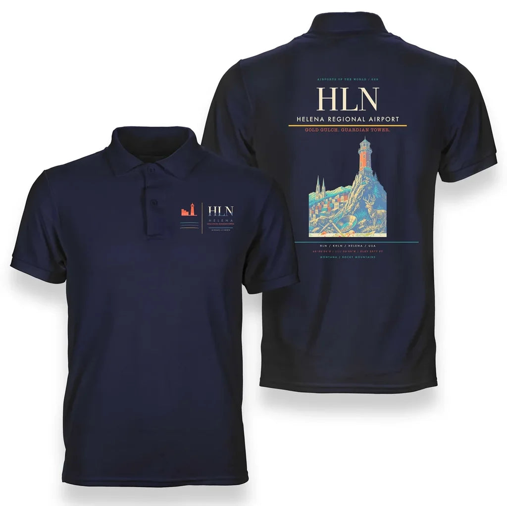 Helena Regional Airport HLN Navy Blue
