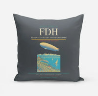 Thumbnail for Bodensee-Airport Friedrichshafen (FDH) design on gray pillow