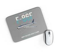 Thumbnail for F-86F Sabre design on gray rectangle mouse pad