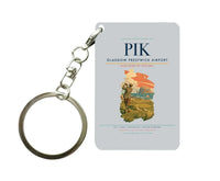 Thumbnail for Glasgow Prestwick Airport (PIK) design on light gray key chain