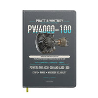 Thumbnail for PW4000-100 design on gray notebook