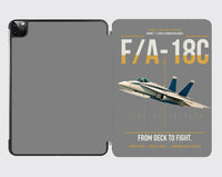 Thumbnail for F-A-18C Hornet design on gray ipad tablet case