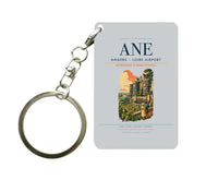 Thumbnail for Angers – Loire Airport (ANE) design on light gray key chain