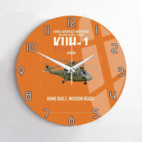 Thumbnail for Korea Aerospace Industries KUH-1 Surion design on orange no frame wall clock