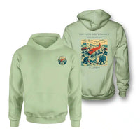 Thumbnail for VINTAGE G4355 - The Snow Drift Dig-Out - Double-Side Hoodie design on lightgreen double side