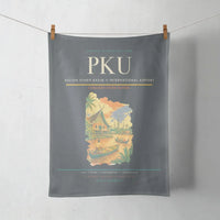Thumbnail for Sultan Syarif Kasim II International Airport (PKU) design on gray towel