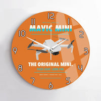 Thumbnail for DJI Mavic Mini design on orange no frame wall clock