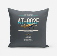 Thumbnail for Air Tractor AT-802F design on gray pillow