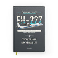 Thumbnail for Fairchild Hiller FH-227B design on gray notebook