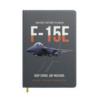 Thumbnail for F-15E Strike Eagle Deep Strike Any Weather design on gray notebook