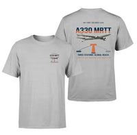 Thumbnail for Airbus A330 MRTT design on light gray t-shirt, double-side print