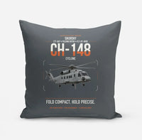 Thumbnail for Sikorsky CH-148 Cyclone design on gray pillow