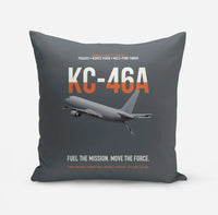 Thumbnail for KC-46A PEGASUS design on gray pillow