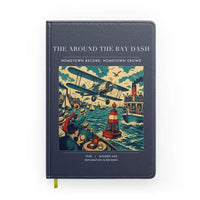 Thumbnail for VINTAGE G4299 - The Around The Bay Dash - Designed Notebooks design on navyblue