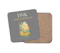 Thumbnail for Dnipropetrovsk International Airport (DNK) design on gray 1 piece coaster