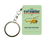Thumbnail for Bristol Sycamore HR14 design on light green designed key chain, double-side print