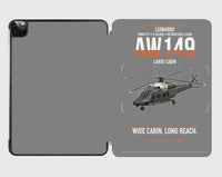 Thumbnail for Leonardo AW149 design on gray ipad tablet case