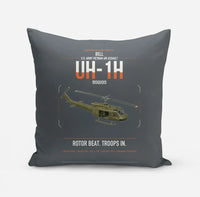 Thumbnail for Bell UH-1H Iroquois design on gray pillow