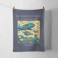 Thumbnail for VINTAGE G4471 - The Skydive Festival Lift - Designed Towels design on navyblue