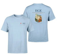 Thumbnail for Eagle County Regional Airport (EGE) design printed on light blue double-side t-shirt