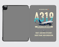Thumbnail for Airbus A319neo design on gray ipad tablet case