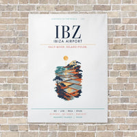Thumbnail for Ibiza Airport IBZ vertical canvas print - no frame - white background
