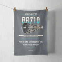 Thumbnail for BR710 design on gray towel