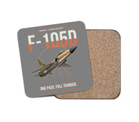 Thumbnail for F-105D Thunderchief design on gray 1 piece coaster