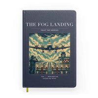 Thumbnail for VINTAGE G4095 - The Fog Landing - Designed Notebooks design on navyblue