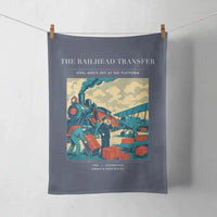 Thumbnail for VINTAGE G4485 - The Railhead Transfer - Designed Towels design on navyblue