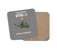 Thumbnail for Korea Aerospace Industries KUH-1 Surion design on gray 1 piece coaster