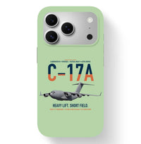 Thumbnail for C-17A Globemaster III design on light green magsafe iphone case, for iPhone 17 Pro