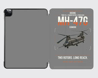 Thumbnail for Boeing MH-47G Chinook design on gray ipad tablet case
