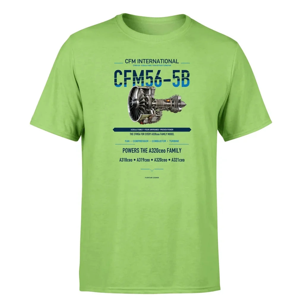 CFM56-5B design on light green single side