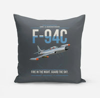 Thumbnail for F-94C Starfire design on gray pillow