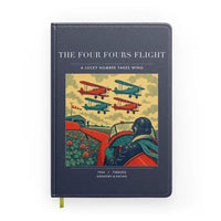 Thumbnail for VINTAGE G4444 - The Four Fours Flight - Designed Notebooks design on navyblue