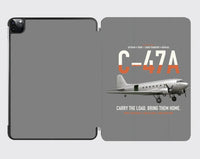 Thumbnail for C-47A Skytrain design on gray ipad tablet case