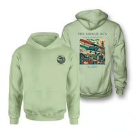 Thumbnail for VINTAGE G4015 - The Airmail Run - Double-Side Hoodie design on lightgreen double side