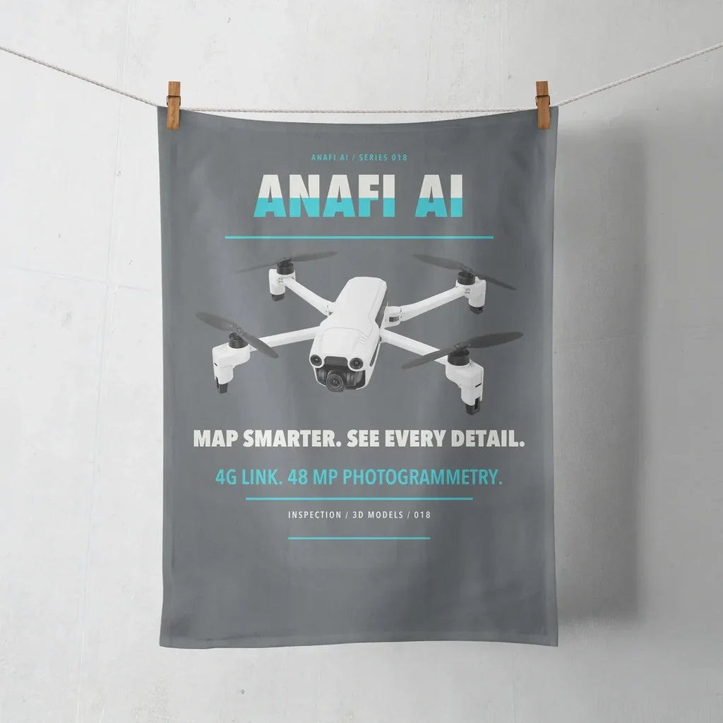 Parrot ANAFI Ai design on gray towel