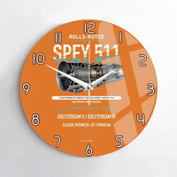 Thumbnail for SPEY 511 design on orange no frame wall clock
