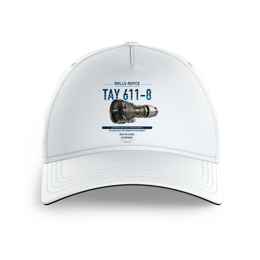 TAY 611-8 design on white printed hat