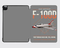 Thumbnail for F-100D Super Sabre design on gray ipad tablet case