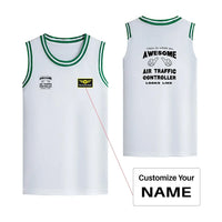 Thumbnail for Air Traffic Controller Designed Basketball Style Sports Tank Tops - view 11