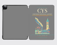 Thumbnail for Cheyenne Regional Airport (CYS) design on gray ipad tablet case