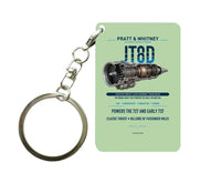 Thumbnail for JT8D Key Chain design on light green key chain
