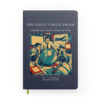 Thumbnail for VINTAGE G4292 - The Great Circle Proof - Designed Notebooks design on navyblue
