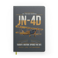 Thumbnail for Curtiss JN-4D Jenny design on gray notebook